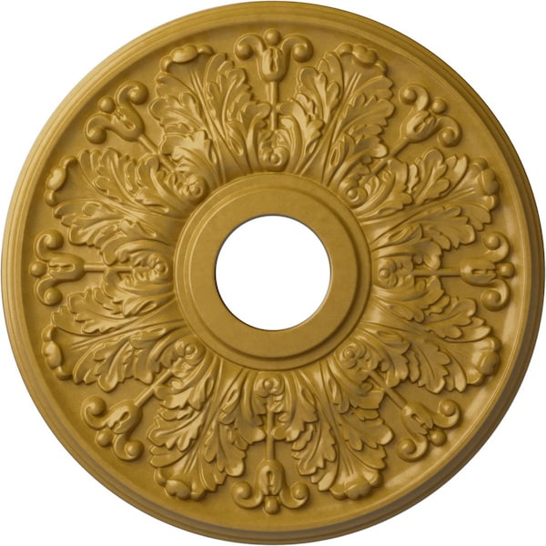 Ekena Millwork Apollo Ceiling Medallion (Canopies up to 5 5/8"), 16 1/2"OD x 3 5/8"ID x 1 1/8"P, Iridescent Gold CM16APIGS - main